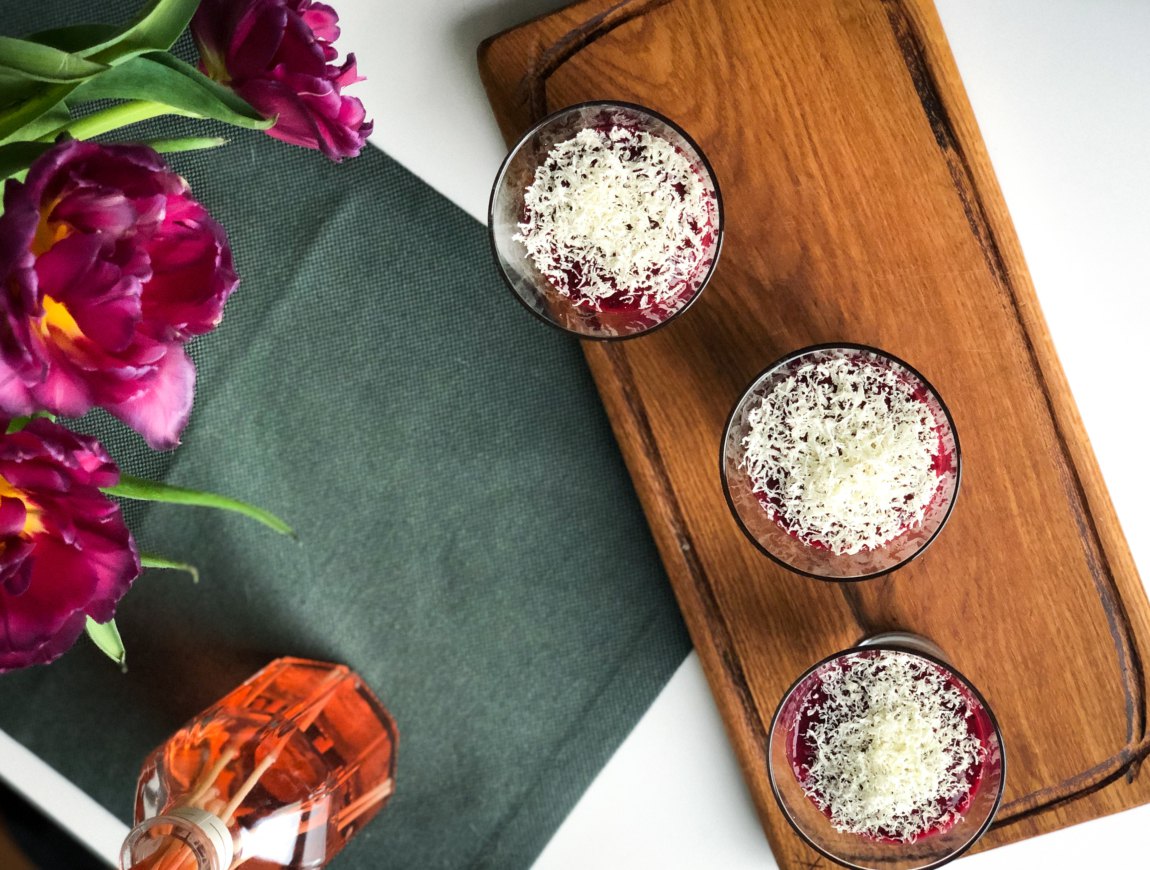 Very Berry Coconut Chia Pudding